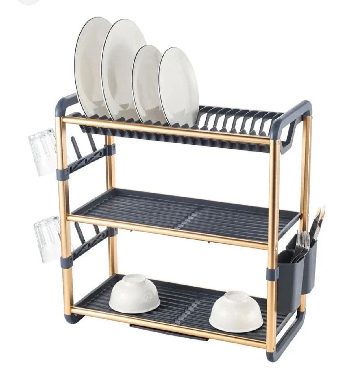 3 LAYERS DISH DRAINER
