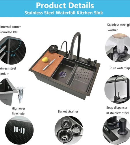 Stainless steel kitchen sink