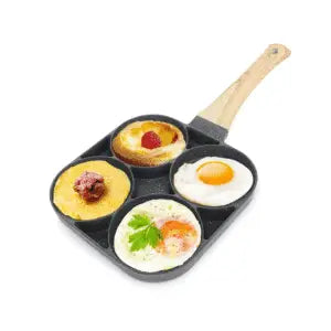 4 holes frying pan