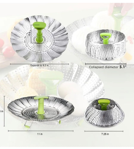 STAINLESS STEEL FOOD STEAMER