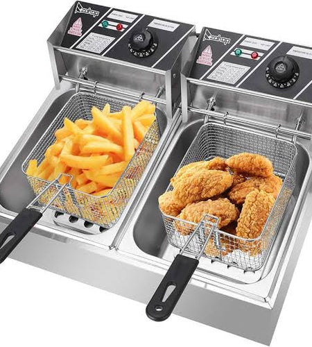 Electric deep fryer 6L+6L Sc-1584