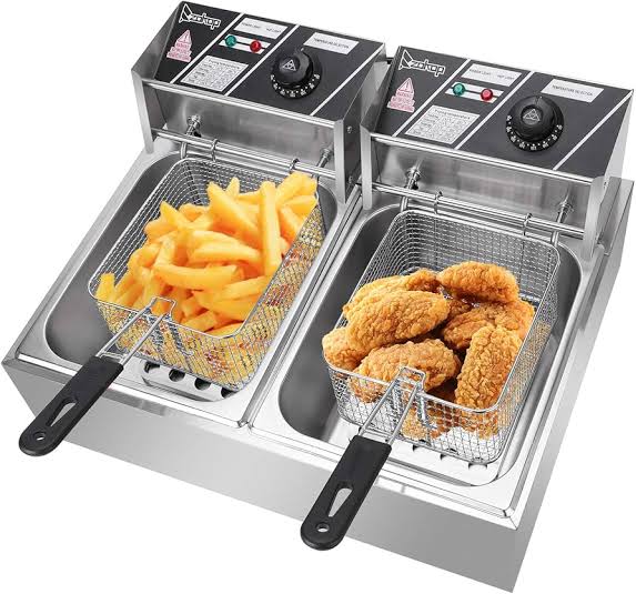 Electric deep fryer 6L+6L Sc-1584