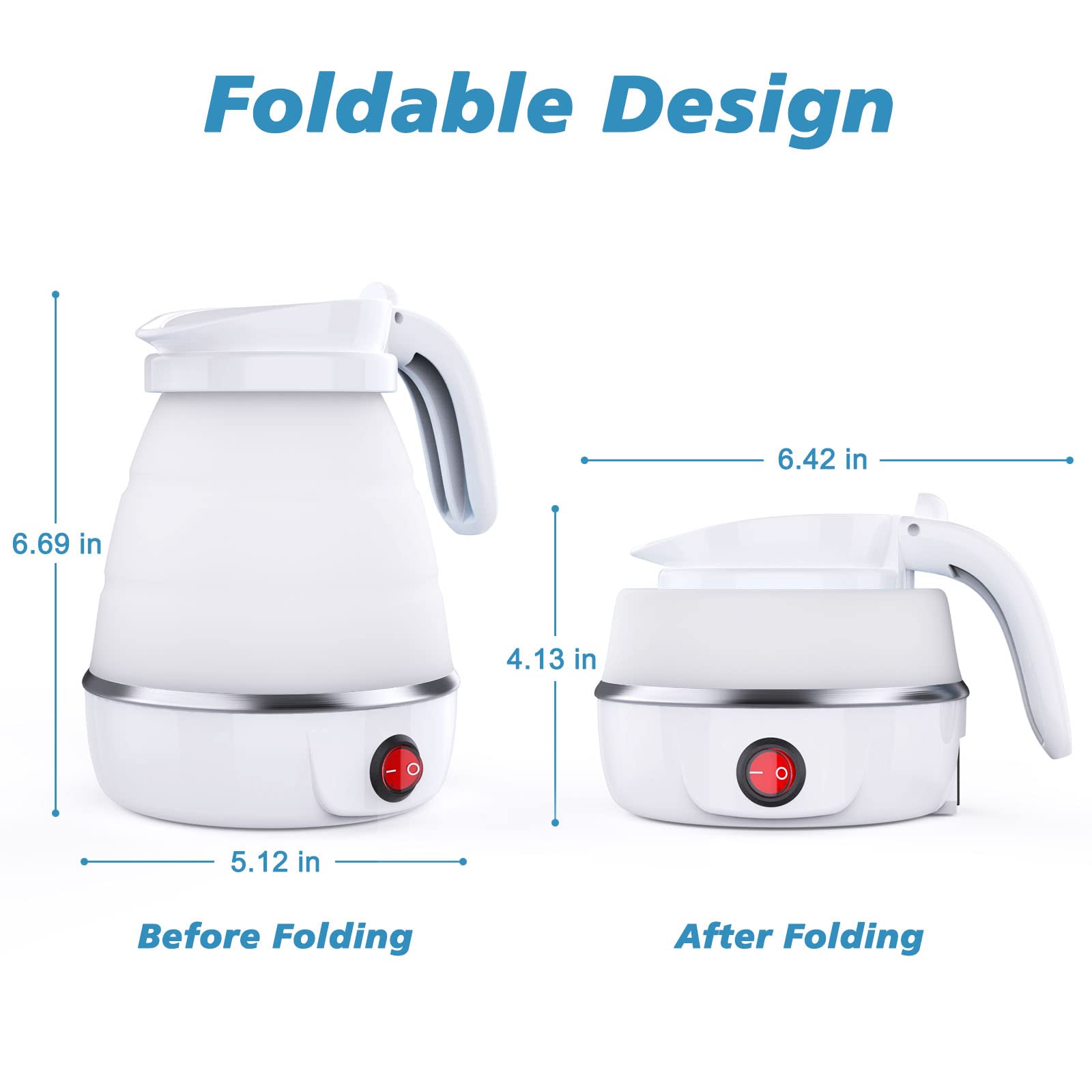 Folding electric kettle