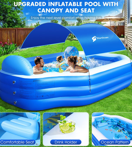 Inflatable swimming pool