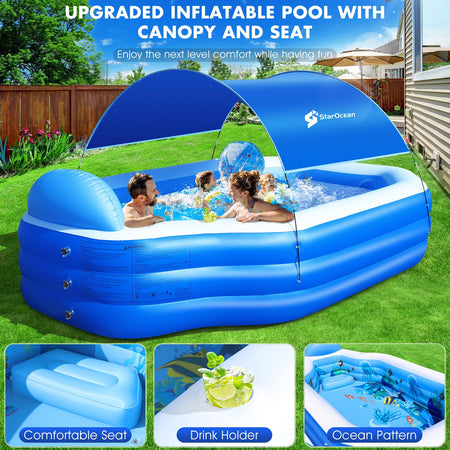 Inflatable swimming pool