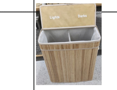 2 IN 1 BAMBOO LAUNDRY BUCKET