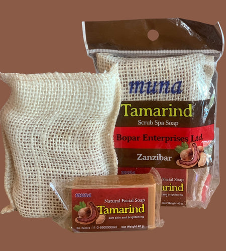 MUNA tamarind scrub spa soap 2 in 1 130g