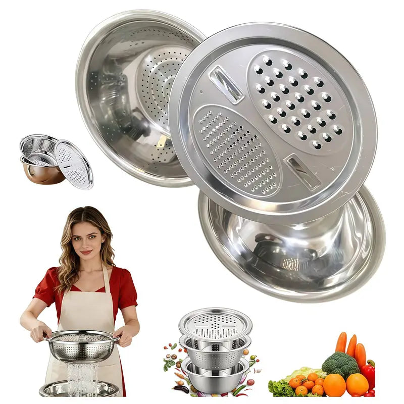 Stainless steel vegetable slicer and chopper