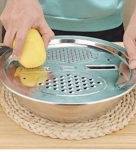 Stainless steel vegetable slicer and chopper